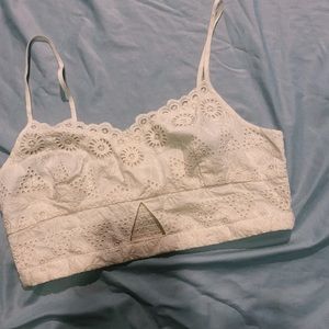 american eagle lacey crop top